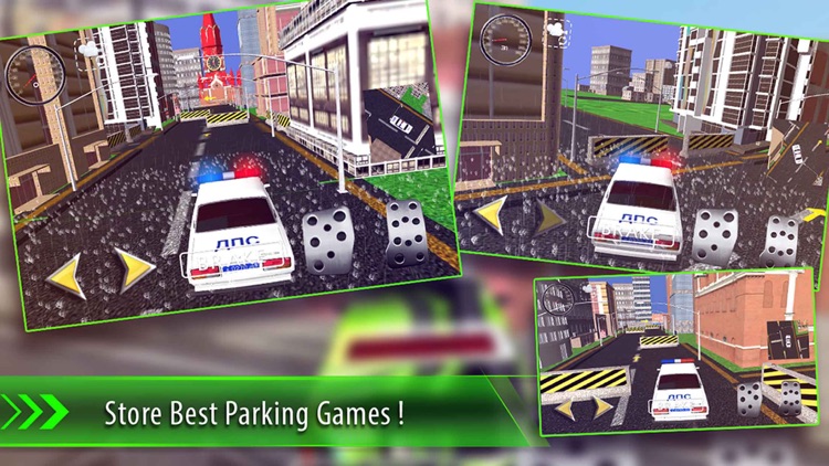 Police Car Parking Mania Simulator 2016 - Real Life City Traffic Multi Level Driving Test screenshot-3