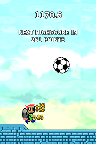 Jetpack Dribble Hero - endless soccer ball kick screenshot 2