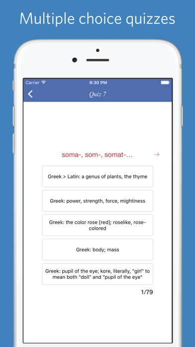 Medical roots, prefixes and suffixes Screenshot 4