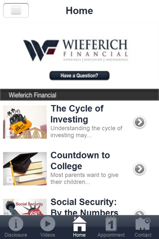 Wieferich Financial screenshot 2
