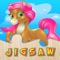 Pony jigsaw puzzle free game for toddler, kids, boy, girl or children
