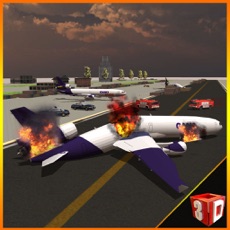 Activities of Airplane Crash Rescue – Firefighter vehicle driving game