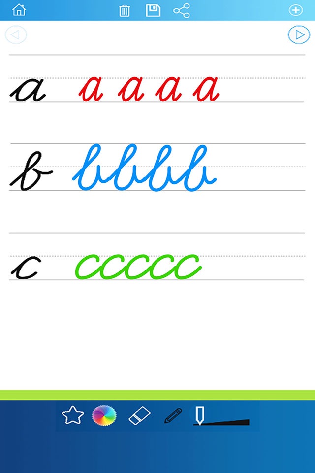 Handwriting Worksheets ABC 123 Educational Games For Children : Learn To Write The Letters Of The Alphabet In Script And Cursive screenshot 4