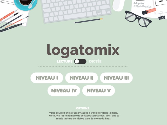 LOGATOMIX : Atelier syllabique