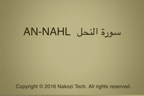 Surah No. 16 An-Nahl Touch Pro screenshot 4