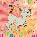 Neko Cute Cat Coloring Book for preschool