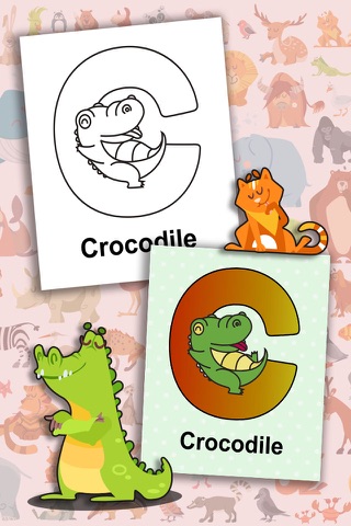 ABC learning English (alphabet painting educational game of animals) - Premium screenshot 3