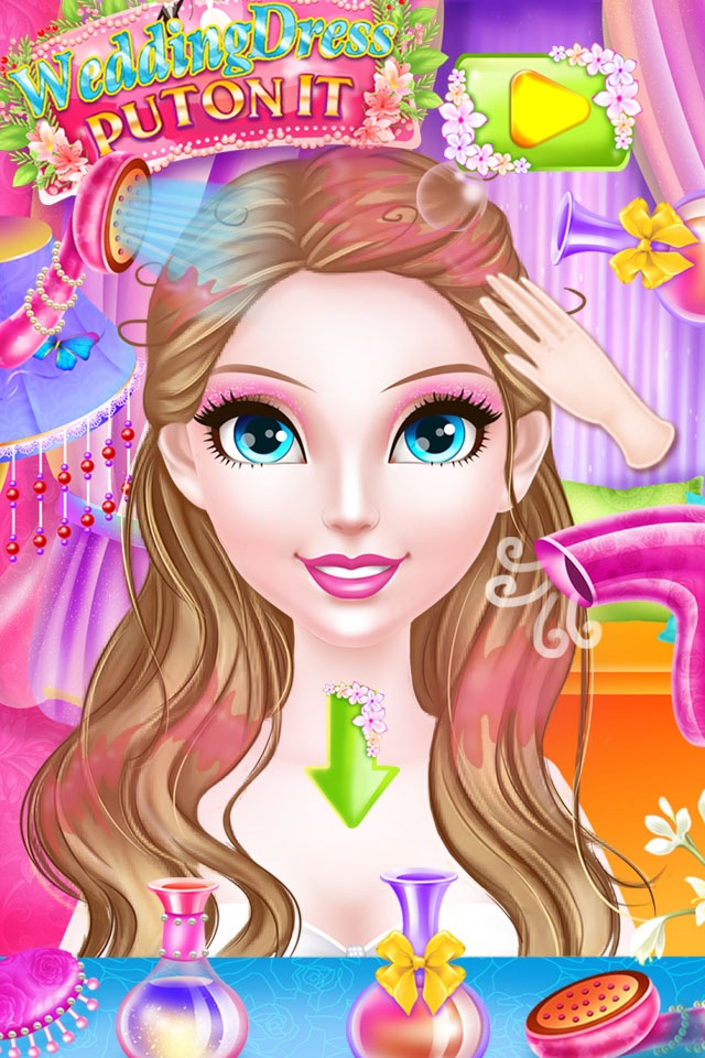 Wedding Dress-Girl Makeup Game screenshot 2