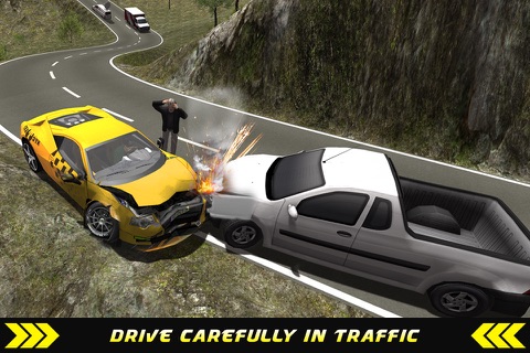 Taxi Driver Hill Climb sim 3D screenshot 4