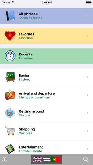 English / Portuguese Talking Phrasebook Translator Dictionar(圖1)-速報App