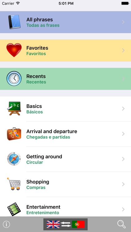 English / Portuguese Talking Phrasebook Translator Dictionary - Multiphrasebook
