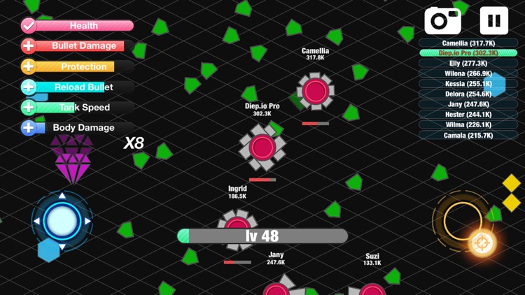 Tank Guns Pocket - Battle of armor diep tank.io mobile & skins slither.io version