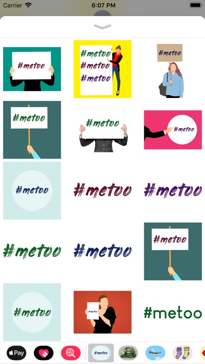 Me Too Stickers #metoo