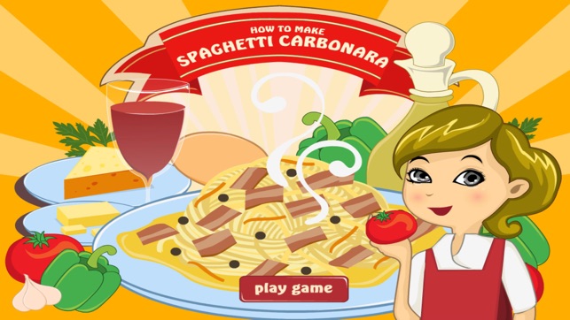 Cooking Game for Kids - Spaghetti Carbon