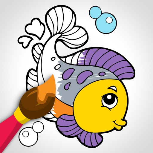 Doodle Kids Coloring Games Icon