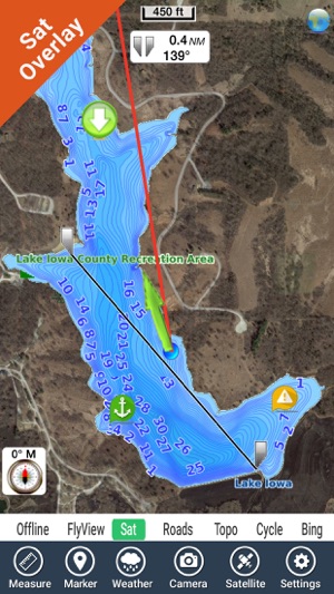 IOWA Lakes HD GPS tracker fishing spot Map offline(圖2)-速報App