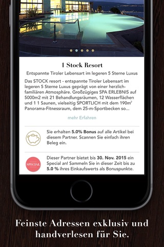 Finest Address – ihr mobiler Begleiter für feinste Restaurants, Hotels und Shopping screenshot 4