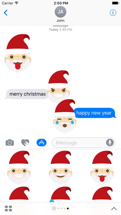 Santa Claus emojis for Christmas - Fx Sticker