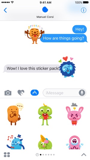 Cute Freak Monsters Emoji(圖2)-速報App