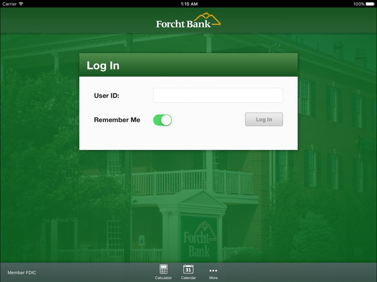 Forcht Bank Mobile Banking for iPad