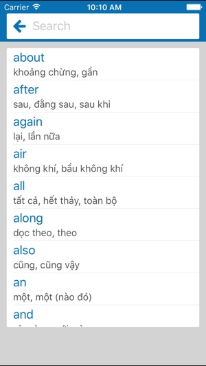 Tiếng Anh thông dụng, từ vựng thông dụng, simbo