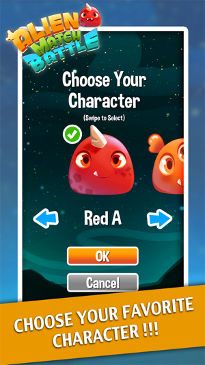 Alien Match 3 Battle : Cute monster ascendance puzzle free g(圖2)-速報App