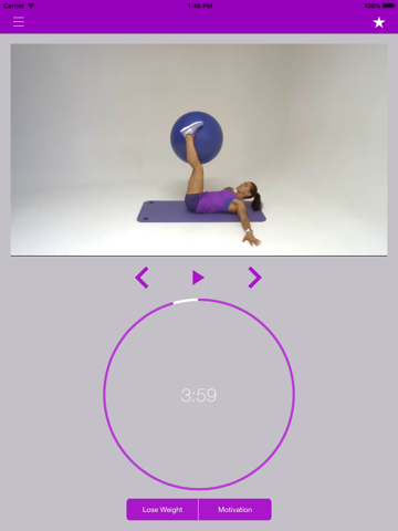 Swiss Ball Exercises Stability Fit Workout Program screenshot 4