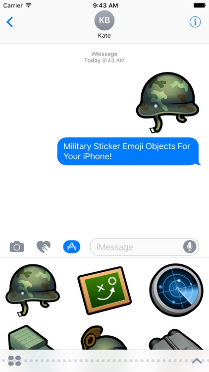 Emoji Objects : Military Stickers