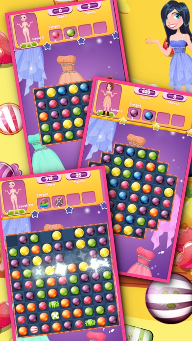 PRINCESS DRESS UP CANDY MACTH GAME 1.0 IOS GAME GIẢI TRÍ PRINCESS DRESS UP CANDY MACTH GAME 1.0 IOS