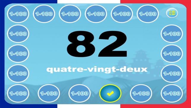 Flashcards and Games Of Number 1 - 100 French(圖3)-速報App