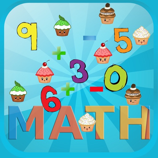 CupCake Math Games Kids Free iOS App