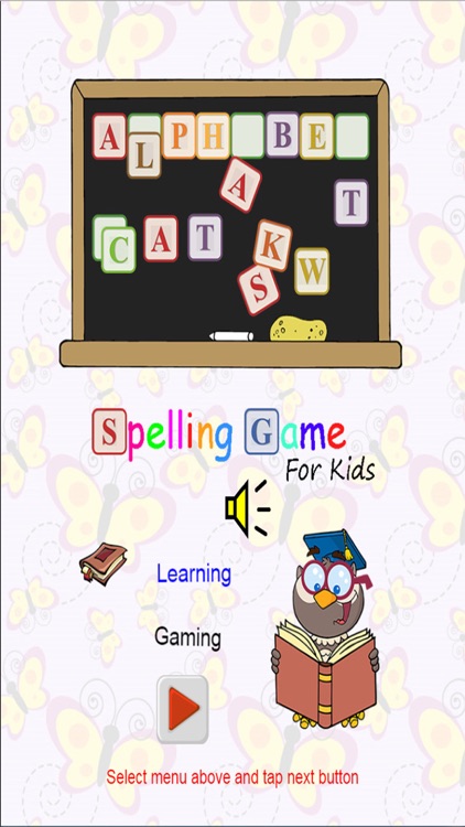 Spelling Word for Kindergarten - English Letters Vocabulary