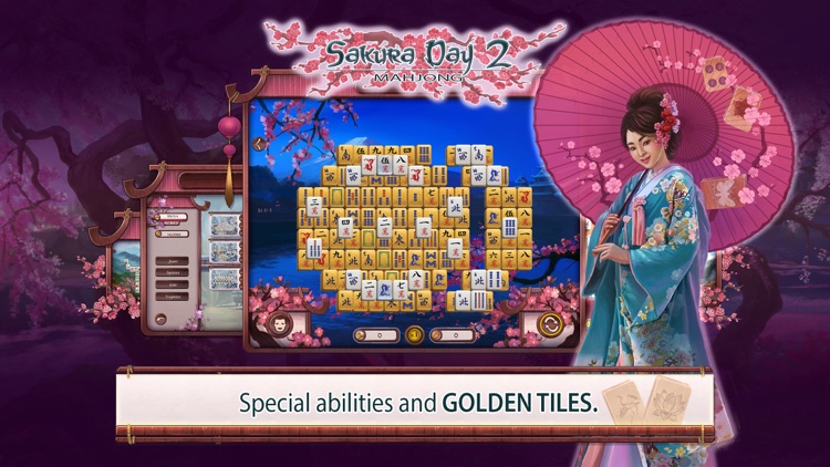 Sakura Day 2 Mahjong screenshot-4