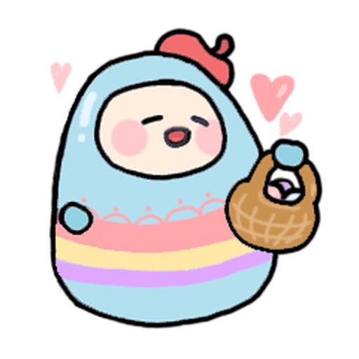 Cute Easter Egg Stickers icon
