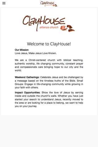 ClayHouse Alliance Church screenshot 2