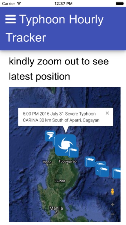 Hourly Typhoon Tracker