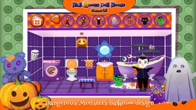 How to cancel & delete Halloween Doll House Design: Decoration Game.s 3D from iphone & ipad 3
