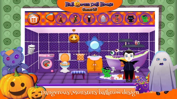 Halloween Doll House Design Decoration Game.s 3D