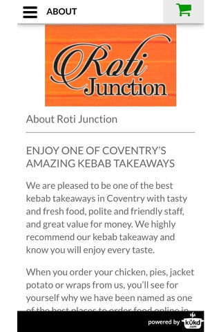 Roti Junction Kebab Takeaway screenshot 4