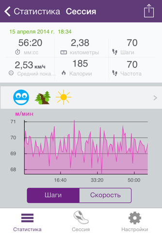 Pedometer Step Counter PRO by Runtastic screenshot 2