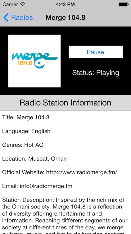 Oman Radio Live Player (Muscat / Arabic / عمان راديو / العربية) screenshot-3