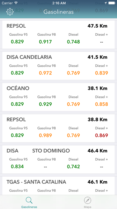 How to cancel & delete Gasolineras Españolas from iphone & ipad 1