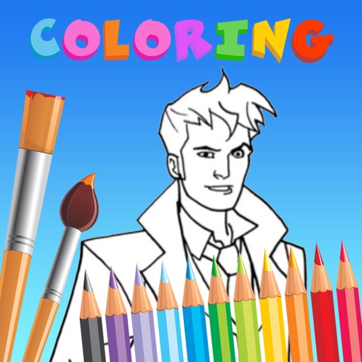 Coloring Book For Kid Education Game - Doctor Who Edition Icon