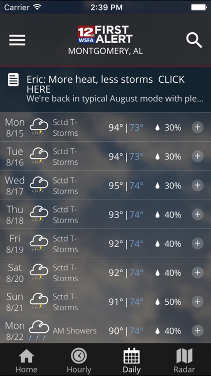WSFA First Alert Weather screenshot-3