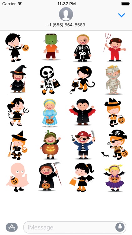 Halloween Character Emoji - Sticker