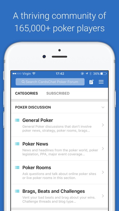 How to cancel & delete CardsChat Poker Forum from iphone & ipad 1