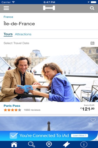 Ile-de-France Hotels + Compare and Booking Hotel for Tonight with map and travel tour screenshot 2