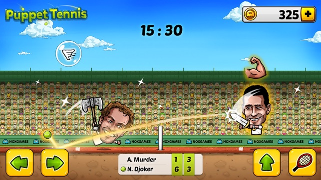 Puppet Tennis: Topspin Tournament of big