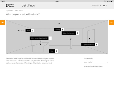 ERCO Light Finder screenshot 2