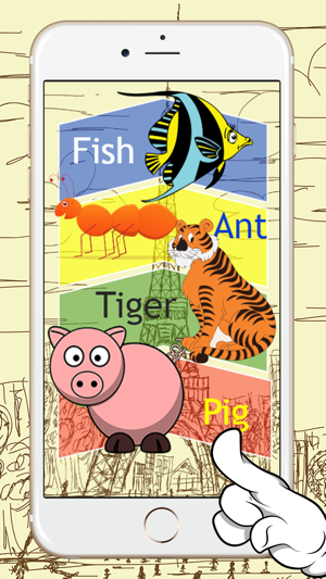 Animal Spelling Words Drag And Drop Puzzle Flash Card Games (圖3)-速報App